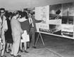 Paulo Mendes da Rocha diante das pranchas do projeto para o concurso do Ginásio do Clube Athlético Paulistano - 1961