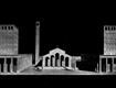Maquete do plano geral de obras.